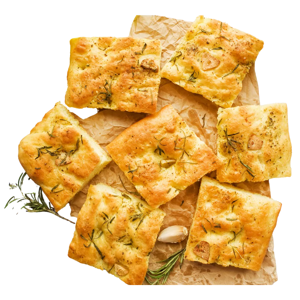 African Caribbean inspired meals focaccia