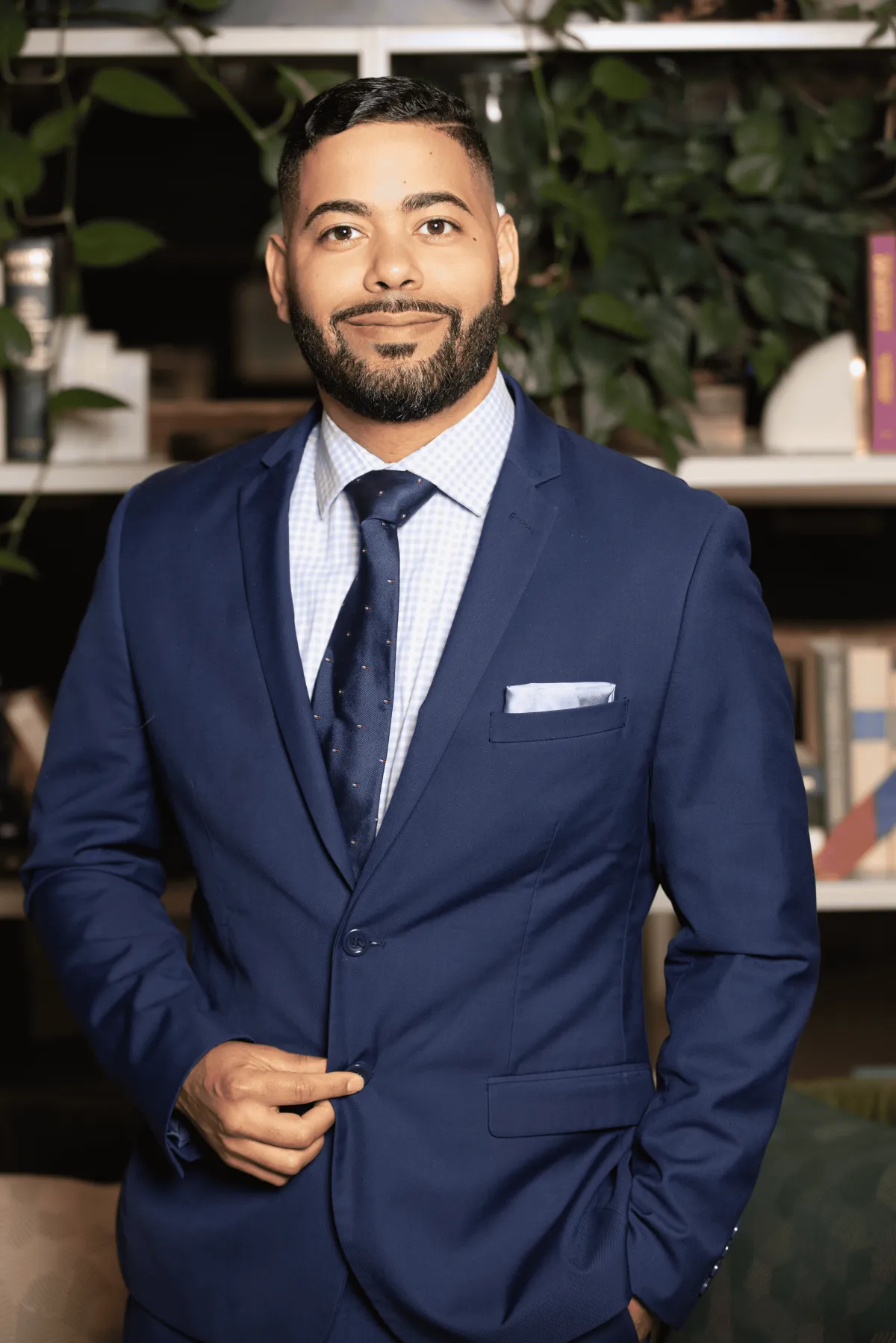 High-contrast portrait of Jose Javier Torres