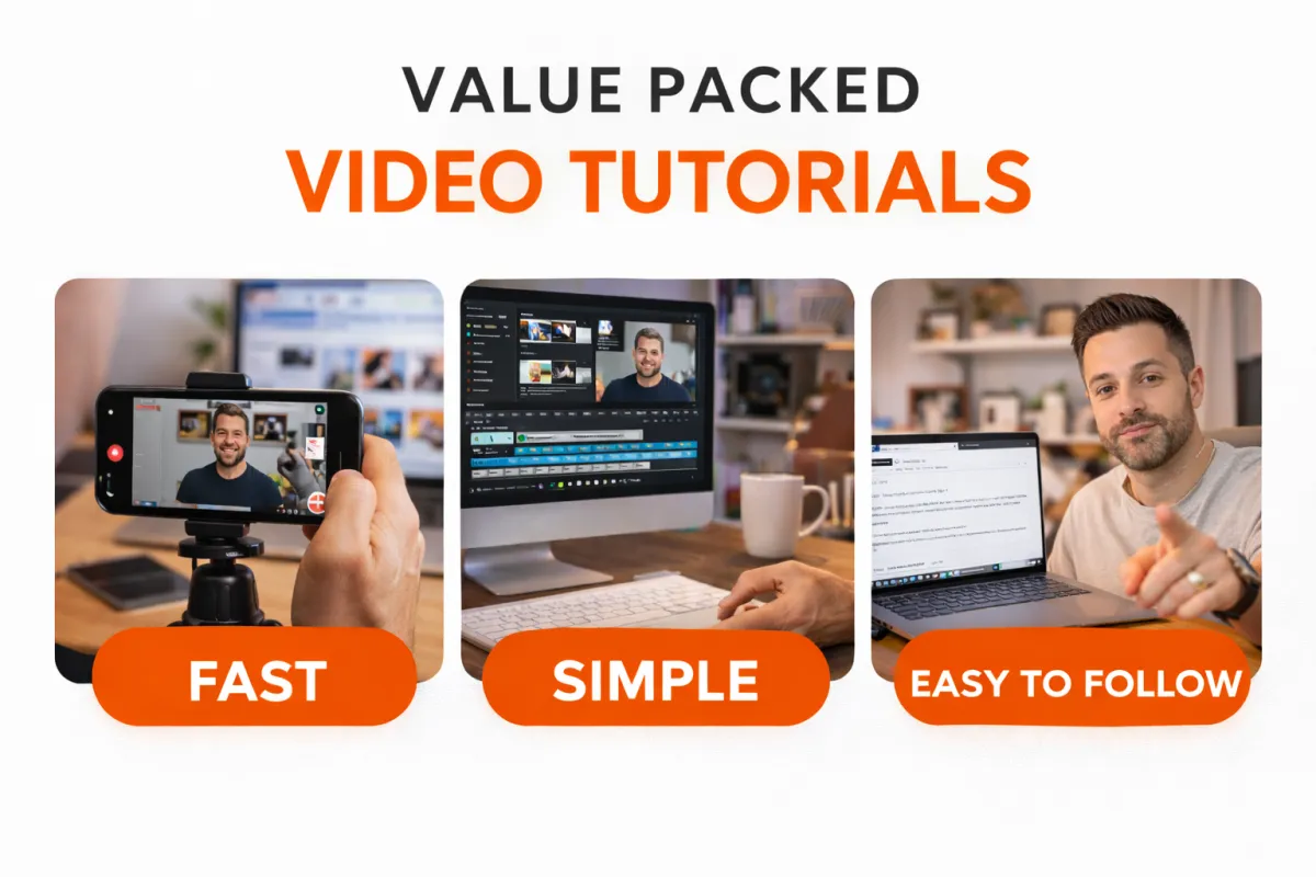 Easy simple easy to follow video tutorials