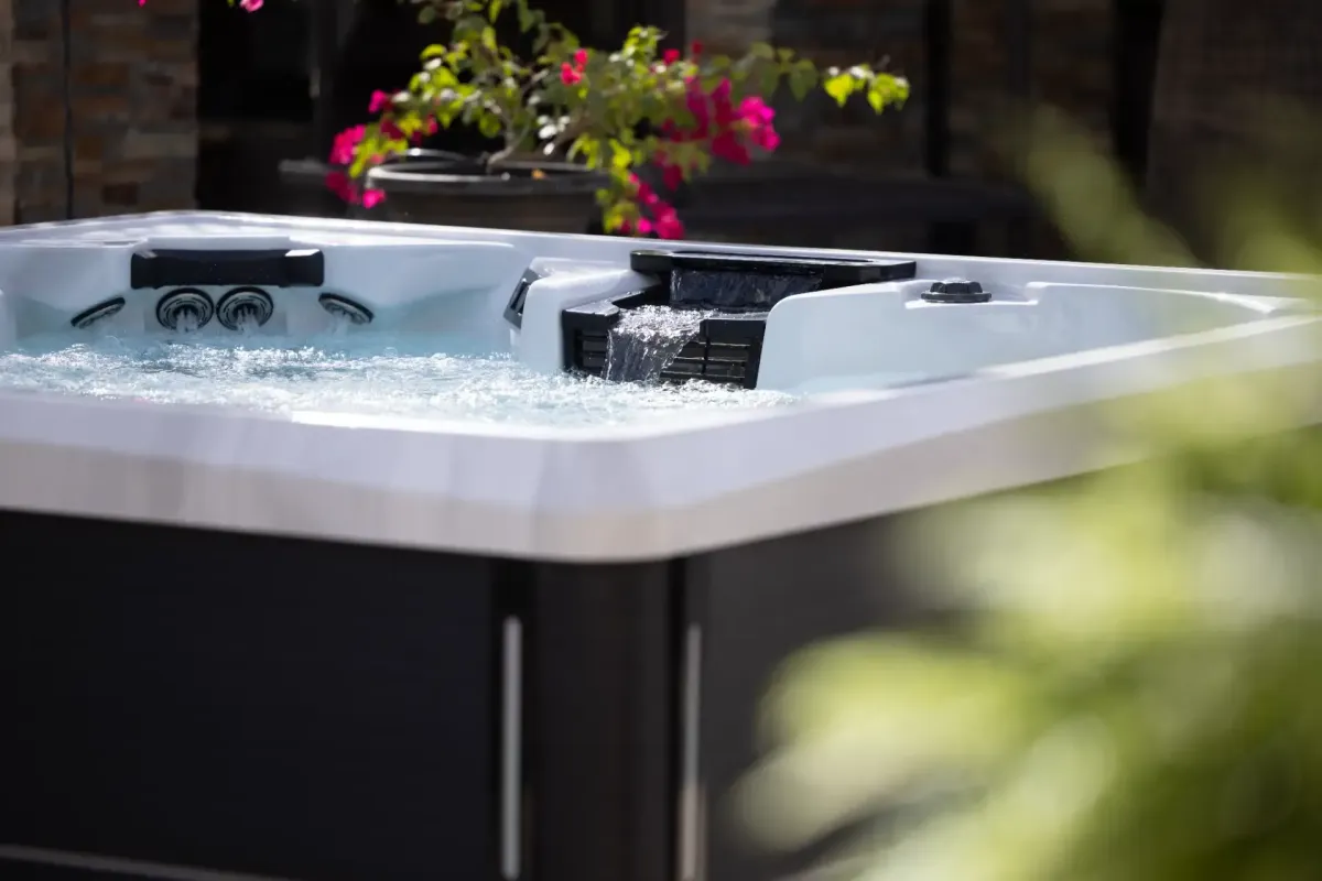 friends in a hot tub