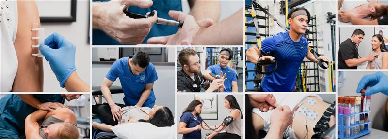 collage of services at BackFit Health + Spine