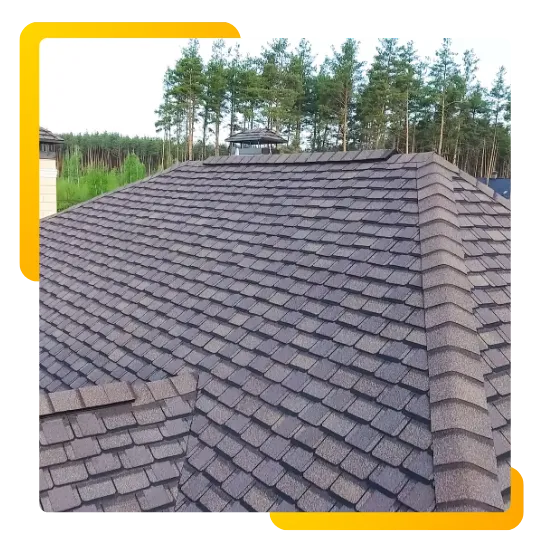 Roof installers working on a new roof installation