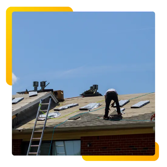 Commercial roof repair for a business property in New Jersey