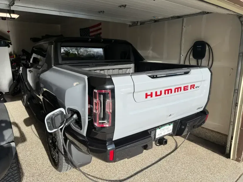 EV charger installed in a garage by United Electric
