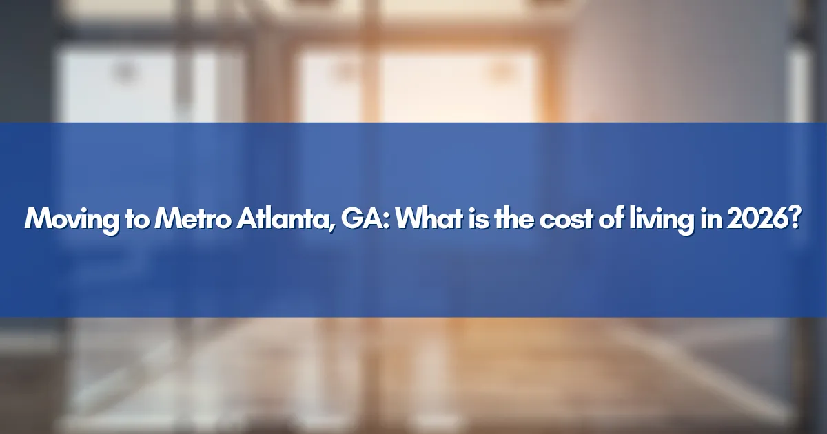 An infographic showing a comparison of Atlanta living expenses.