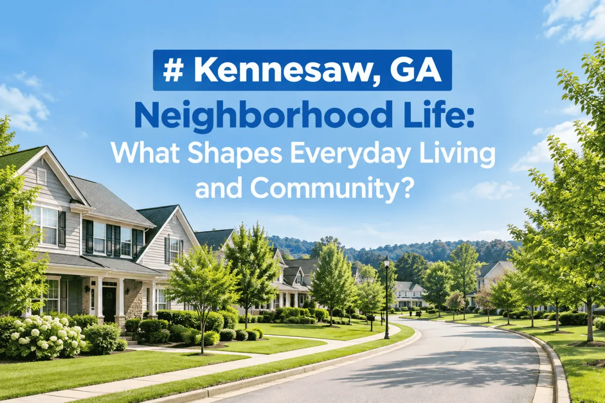 Kennesaw GA neighborhood life and community character