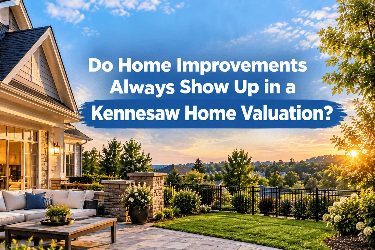 Home Improvements Always Show Up in a Kennesaw Home Valuation