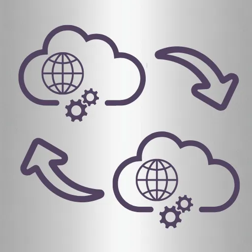 website cloud migration icon