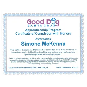 Dog Trainer in Scotts Valley