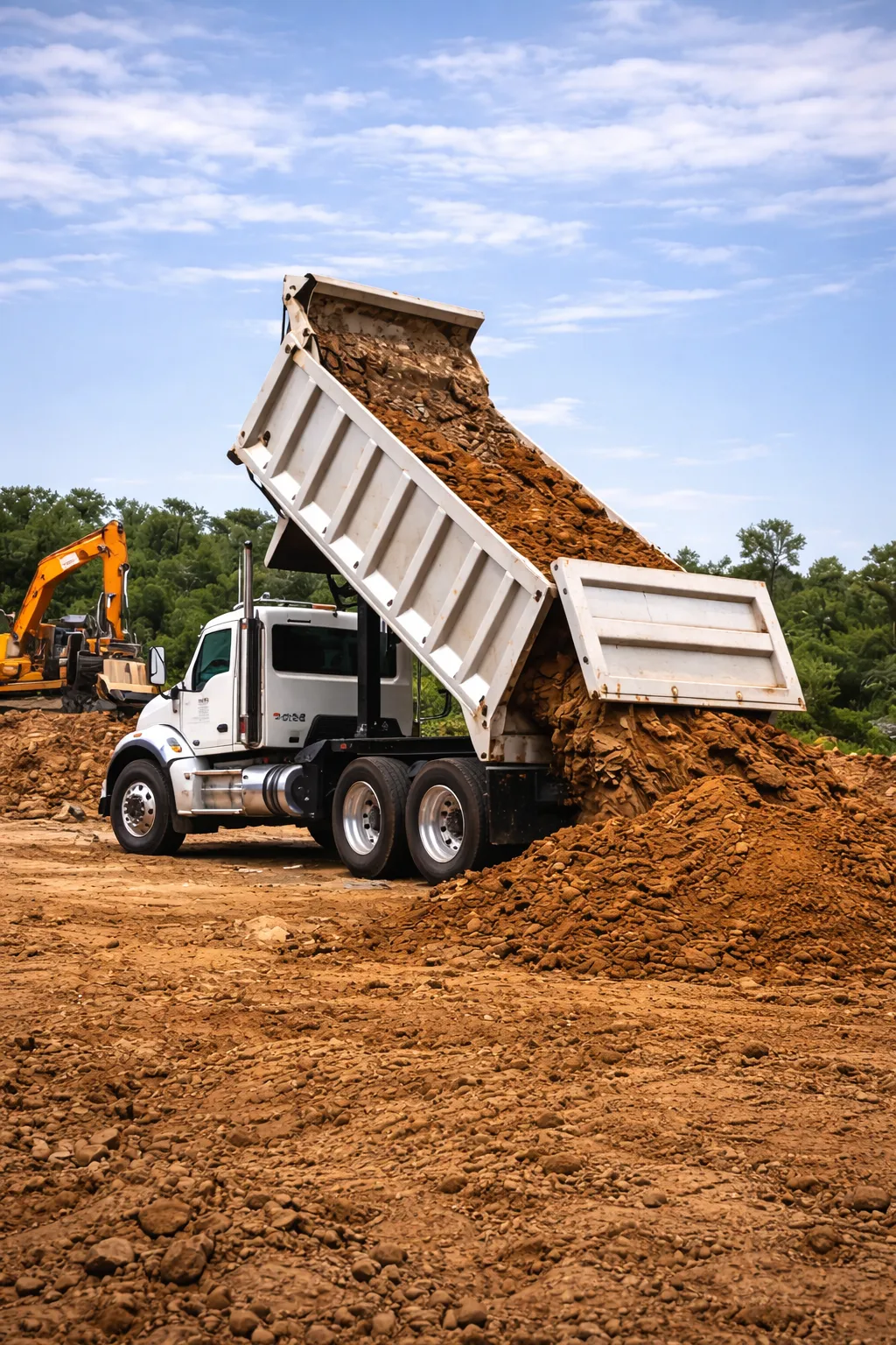 brown hays on truck during daytime