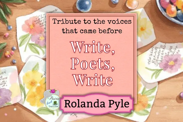 poetry and flowers strewn over a table