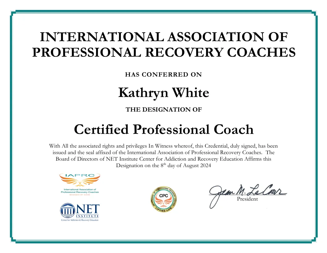 Certified Professional Life Coach IAPRC