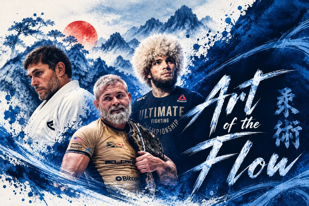 Art of Flow Jiu-Jitsu blog cover for Three Arenas, One Art by Professor Chris Lund