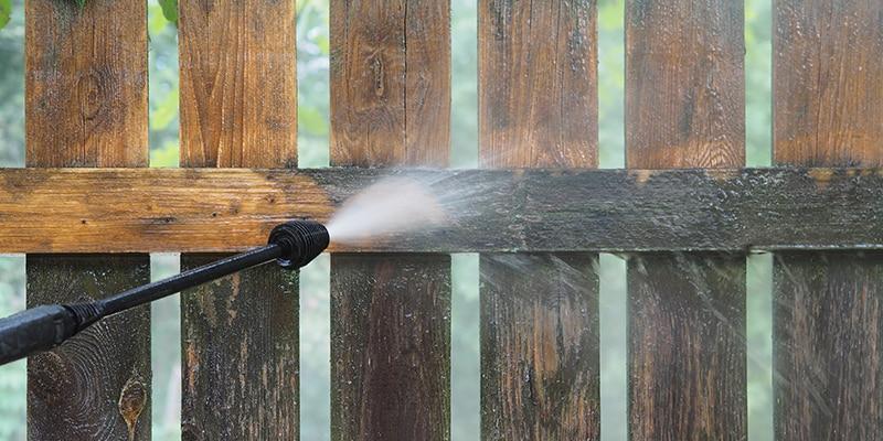 residential fence clean by a1 pressure washing in tyler tx