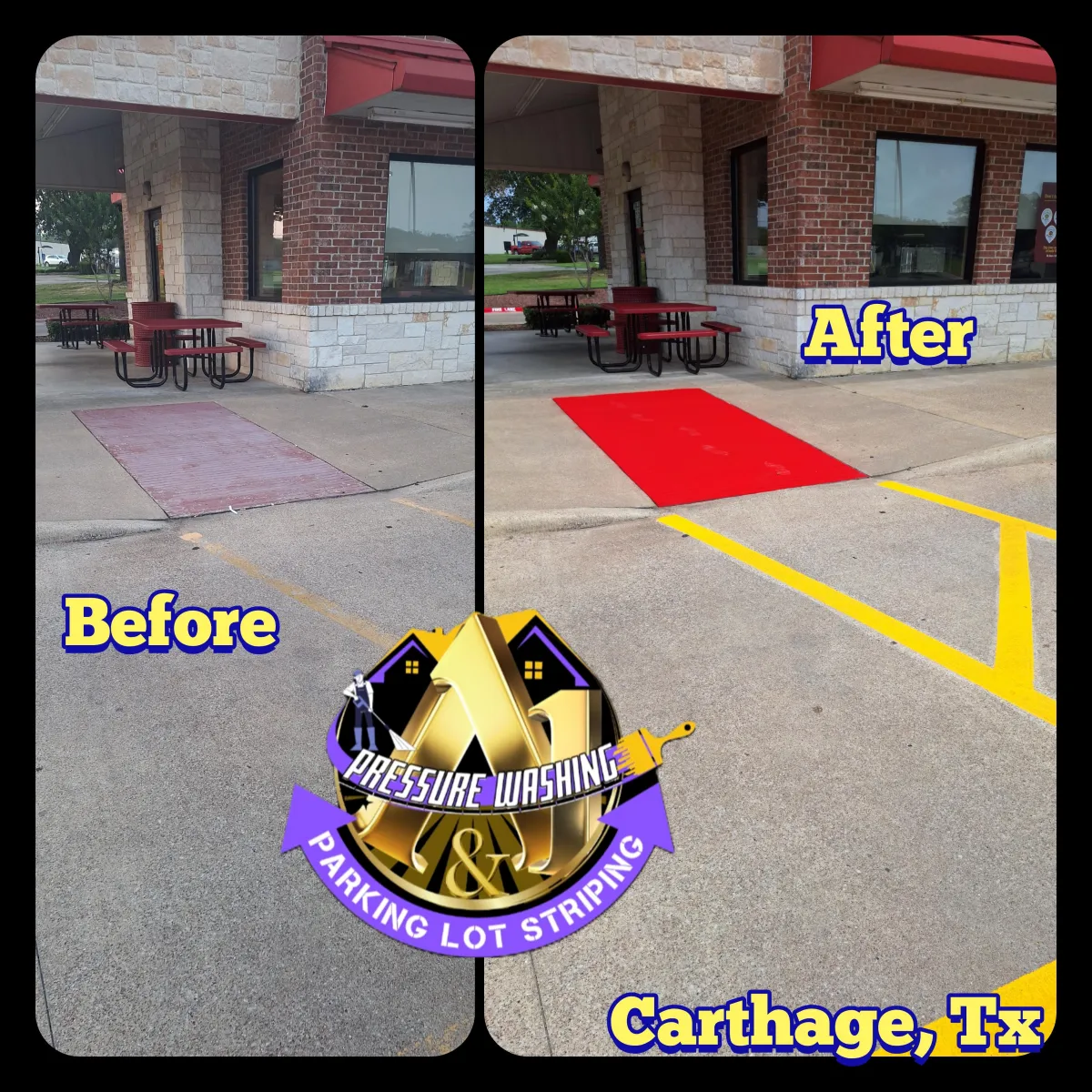Gas station cleaning pressure washing in Carthage, tx
