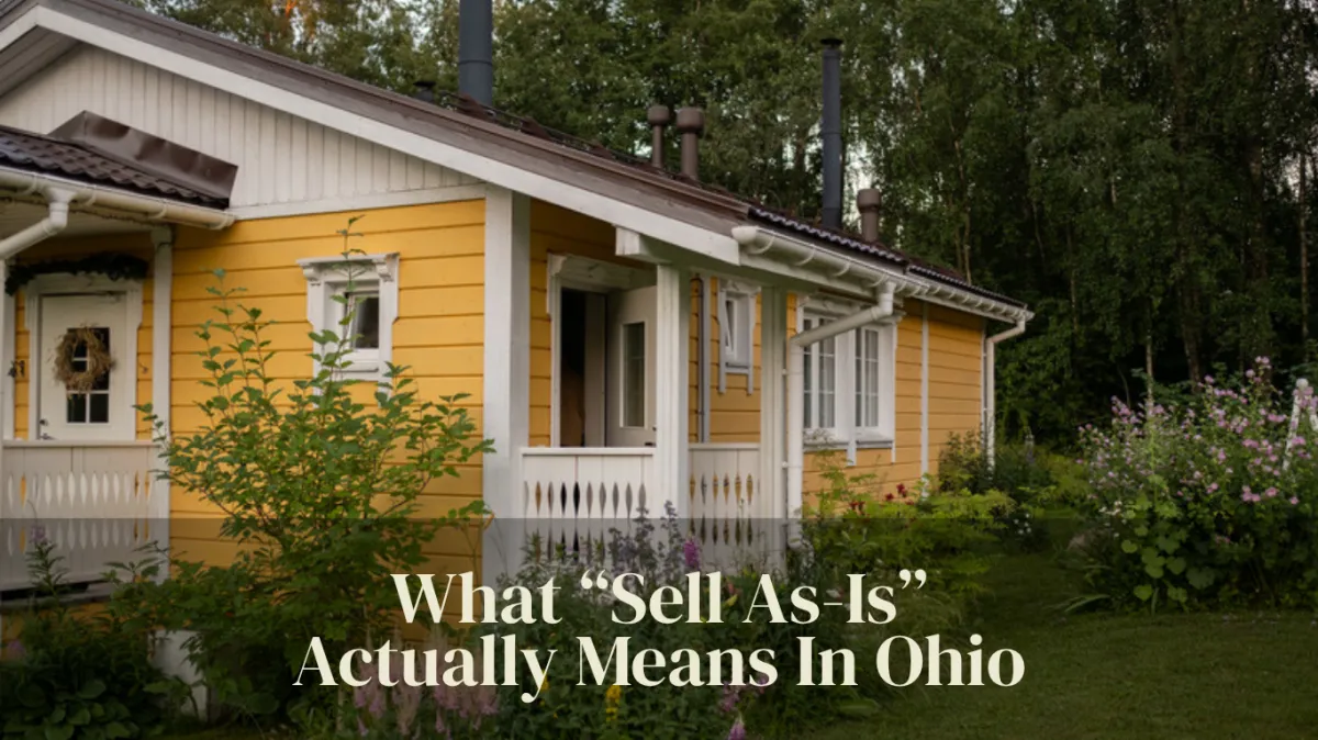 What "Sell As-Is" Actually Means in Ohio 