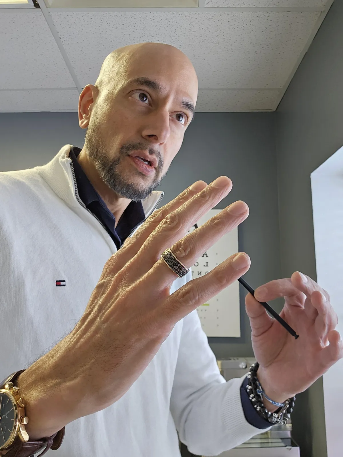 blue concrete storey house on top of building at daytime
