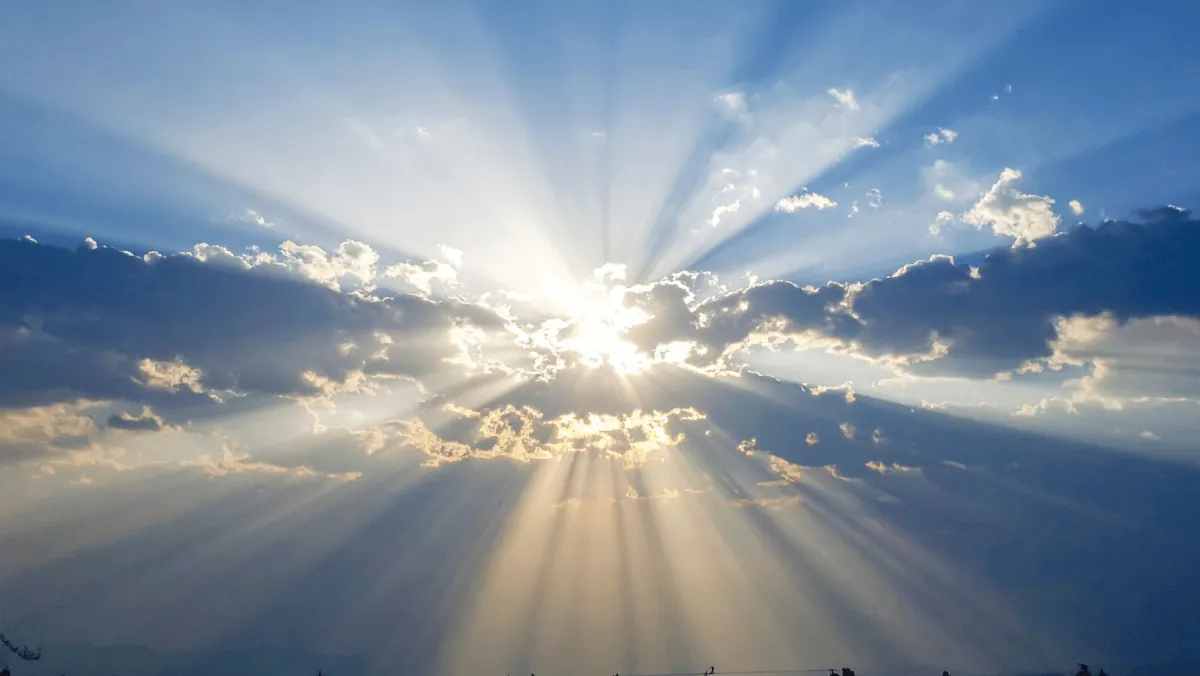 Light through clouds