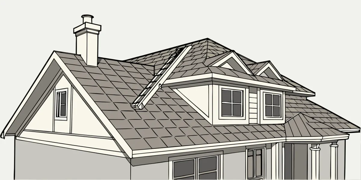 A complex roof showing what can go wrong during a replacement.