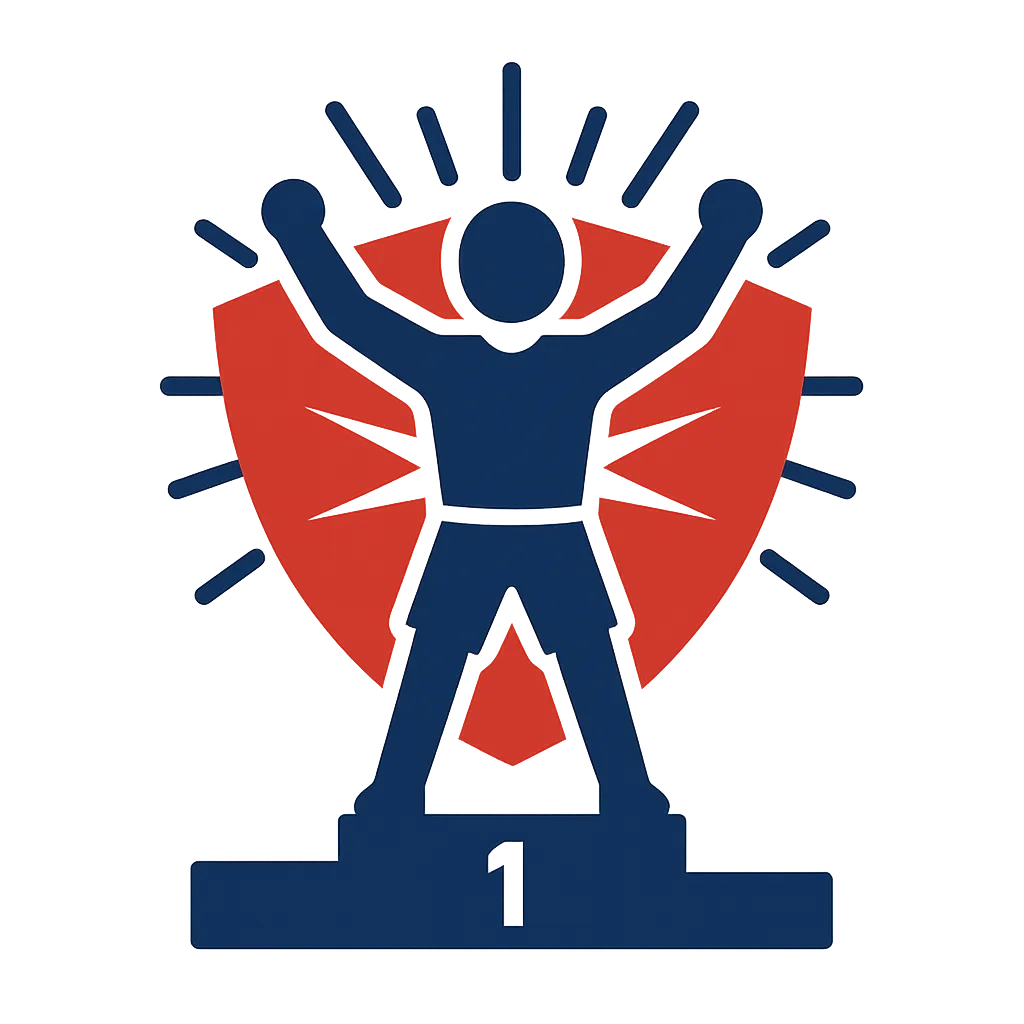 Icon symbolizing growing confidence through sport