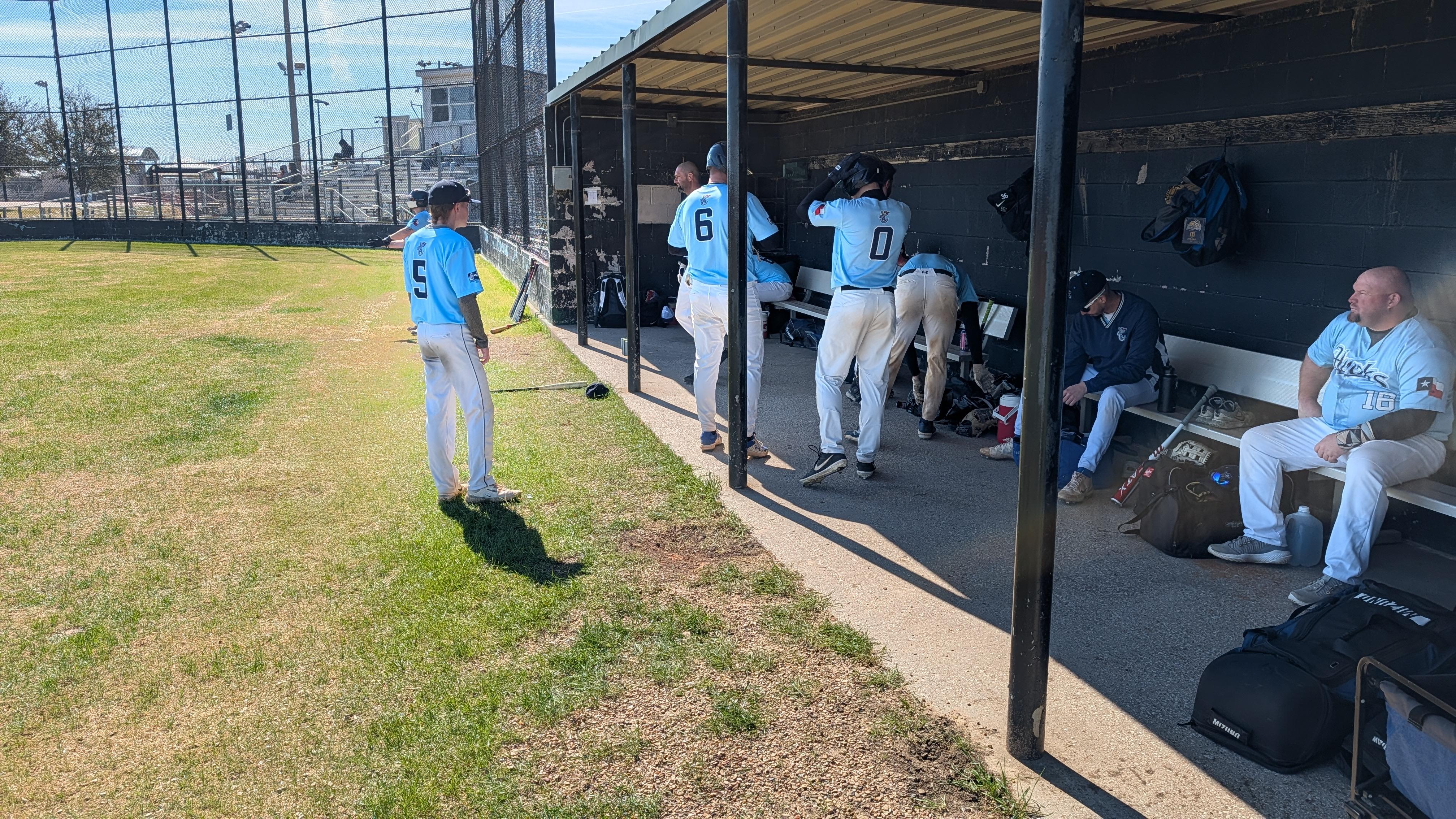 Hooks PreGame in Dugout