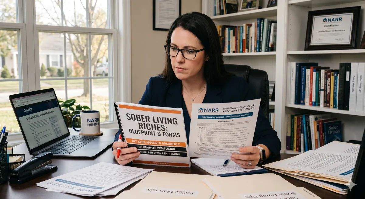 Sober Living Riches Is Advertising “NARR-Approved” Documents. That Claim Is Incorrect.