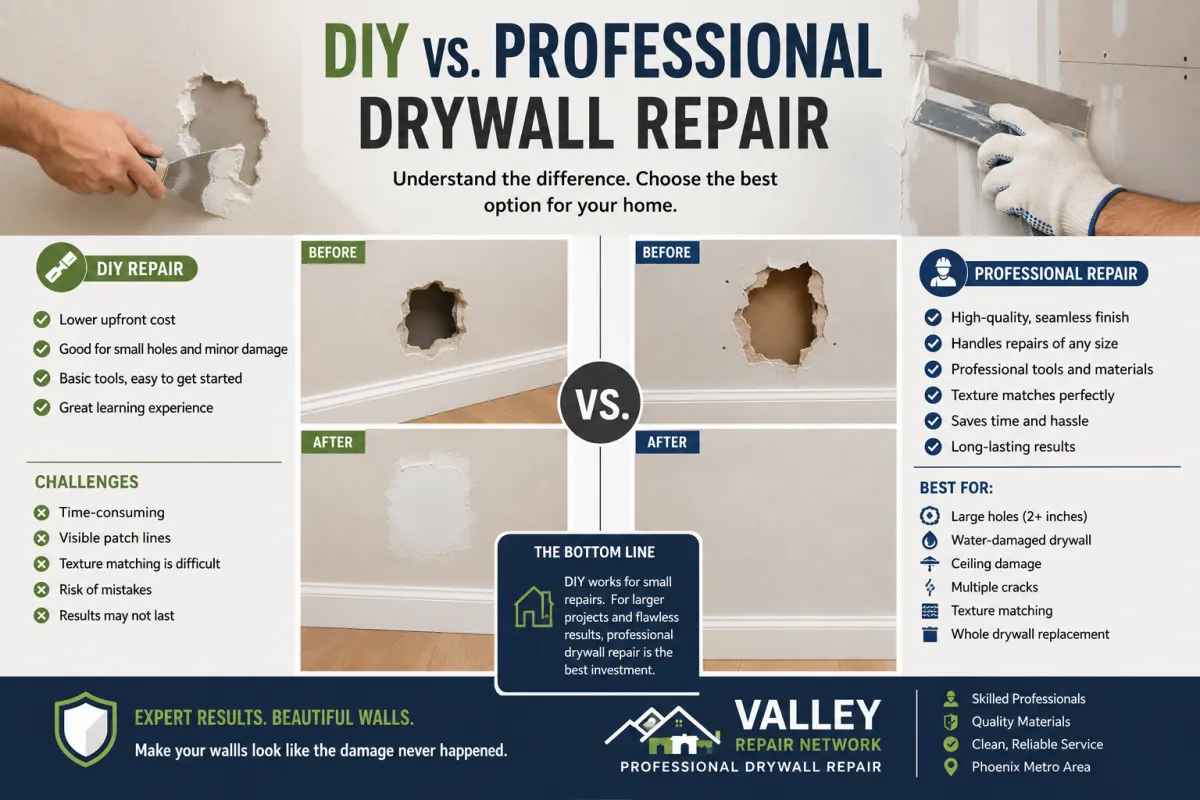 DIY vs. Professional Drywall Repair: Which Is the Better Choice?
