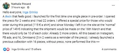 testimonial coaching program for fashio entrepreneurs and e-commerce brand owners to help them grow their business online