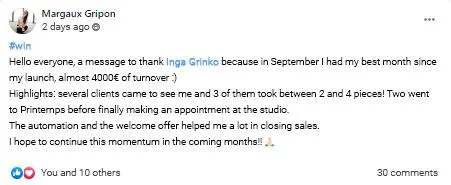 testimonial coaching program for fashio entrepreneurs and e-commerce brand owners to help them grow their business online
