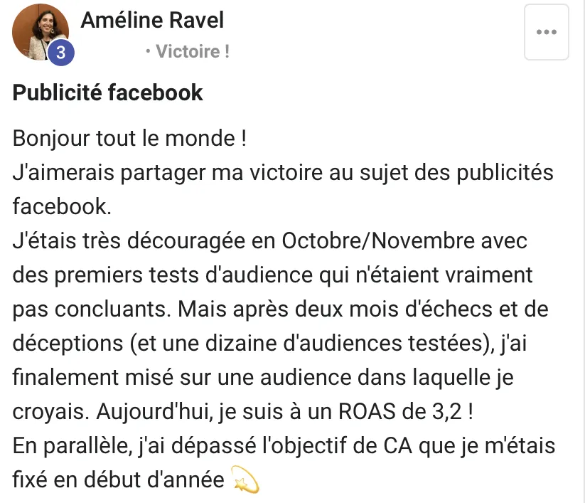 programme de coaching de témoignages pour les entrepreneurs de mode et les propriétaires de marques de commerce électronique pour les aider à développer leur activité en ligne