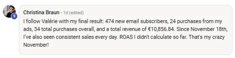 testimonial coaching program for fashio entrepreneurs and e-commerce brand owners to help them grow their business online