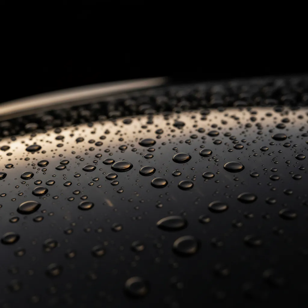 Ceramic coating applied to car paint