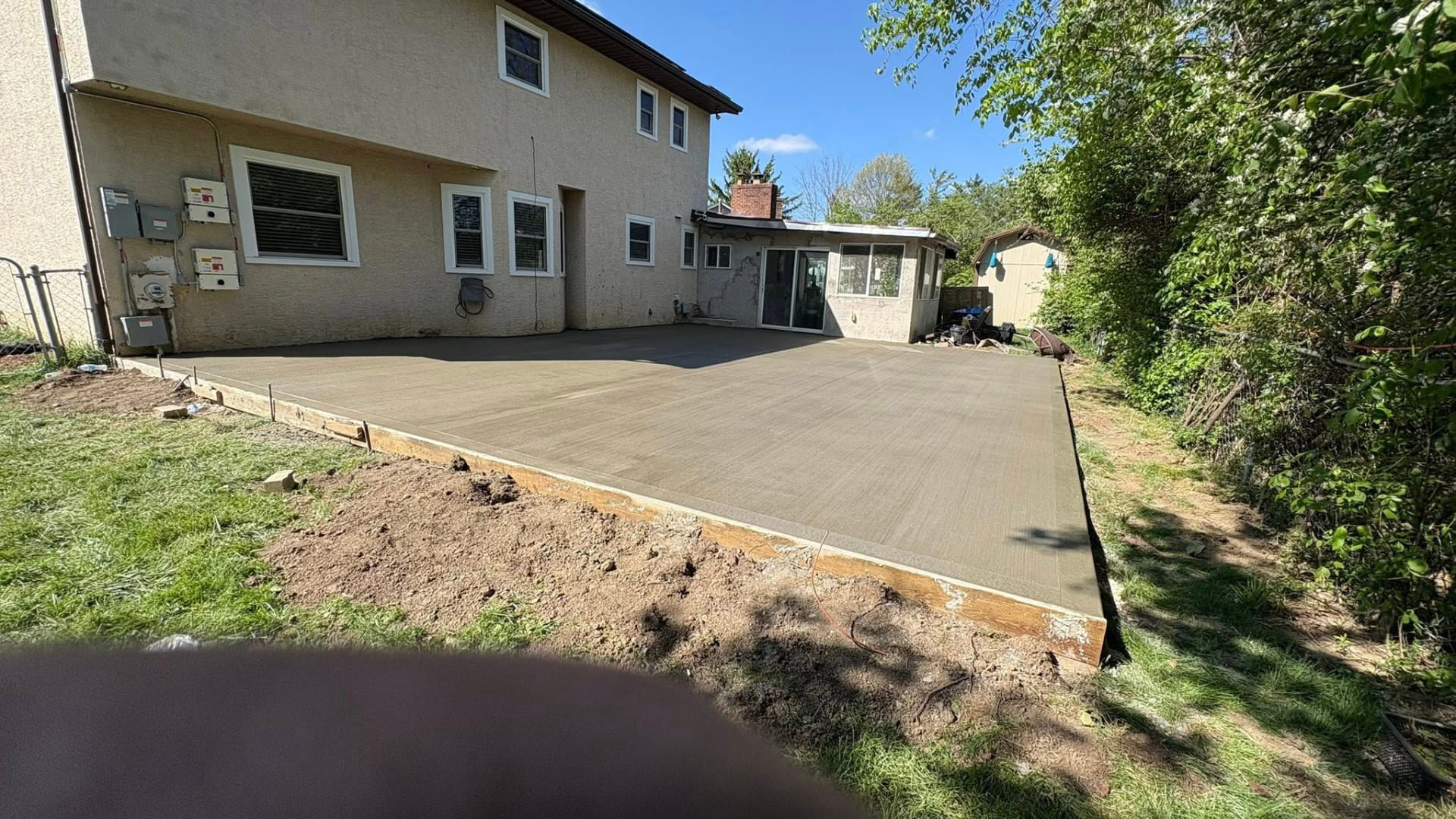 Decorative concrete installation completed for a Christchurch residential property