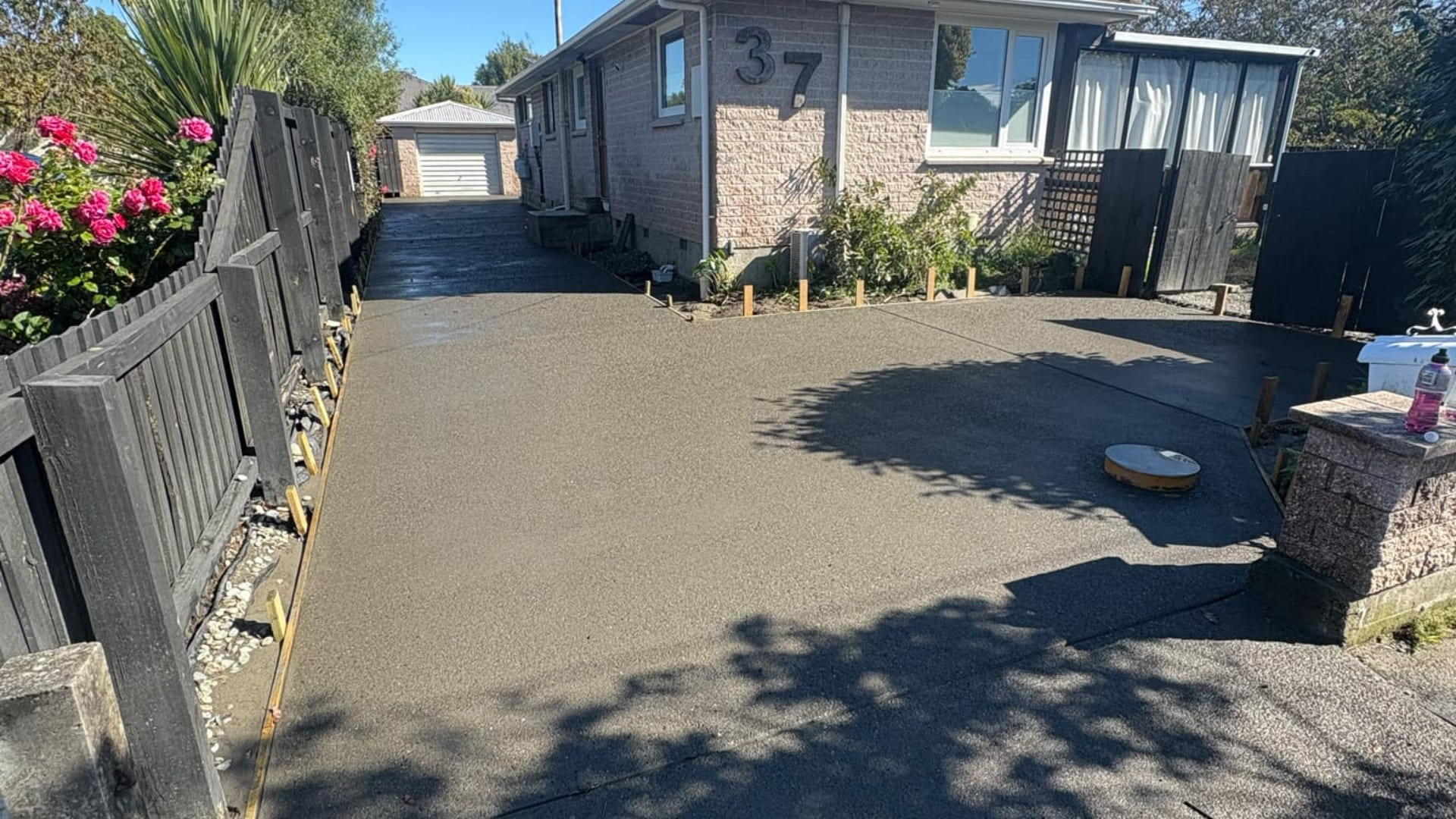 Decorative and stamped concrete installed by a Christchurch concrete contractor