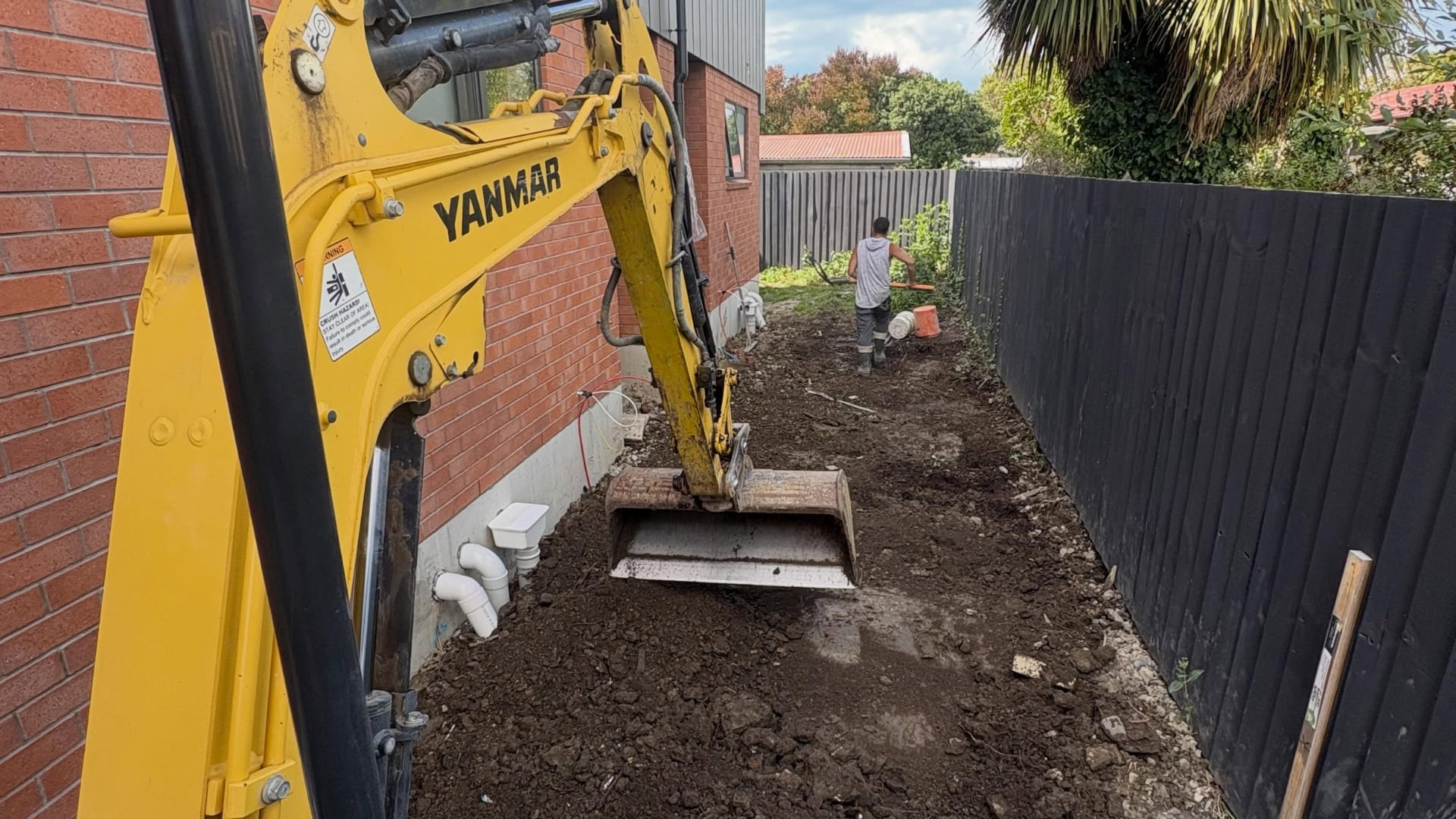 Professional coloured concrete installation completed in Christchurch
