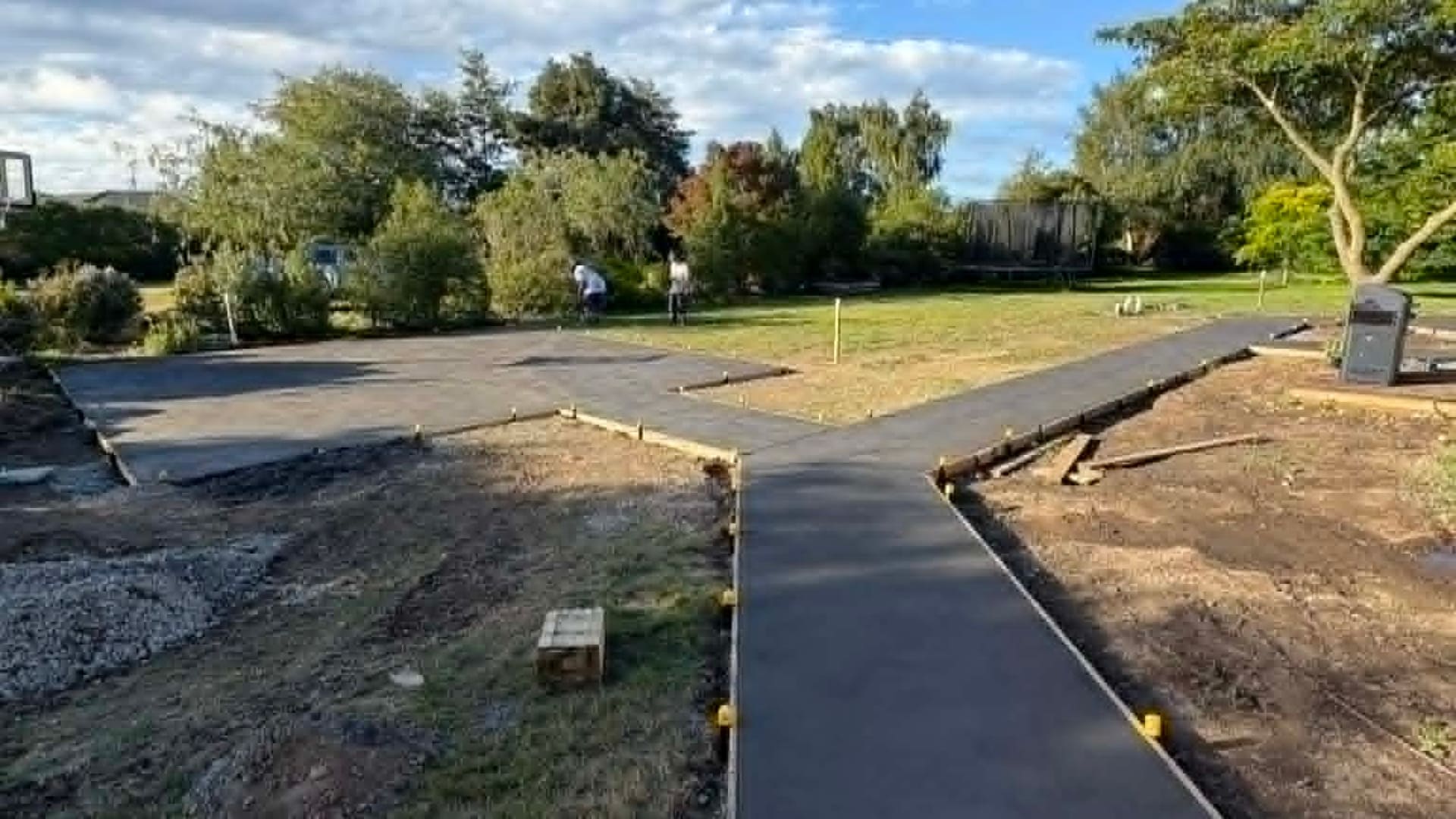 Concrete pathway installed for a Christchurch residential property
