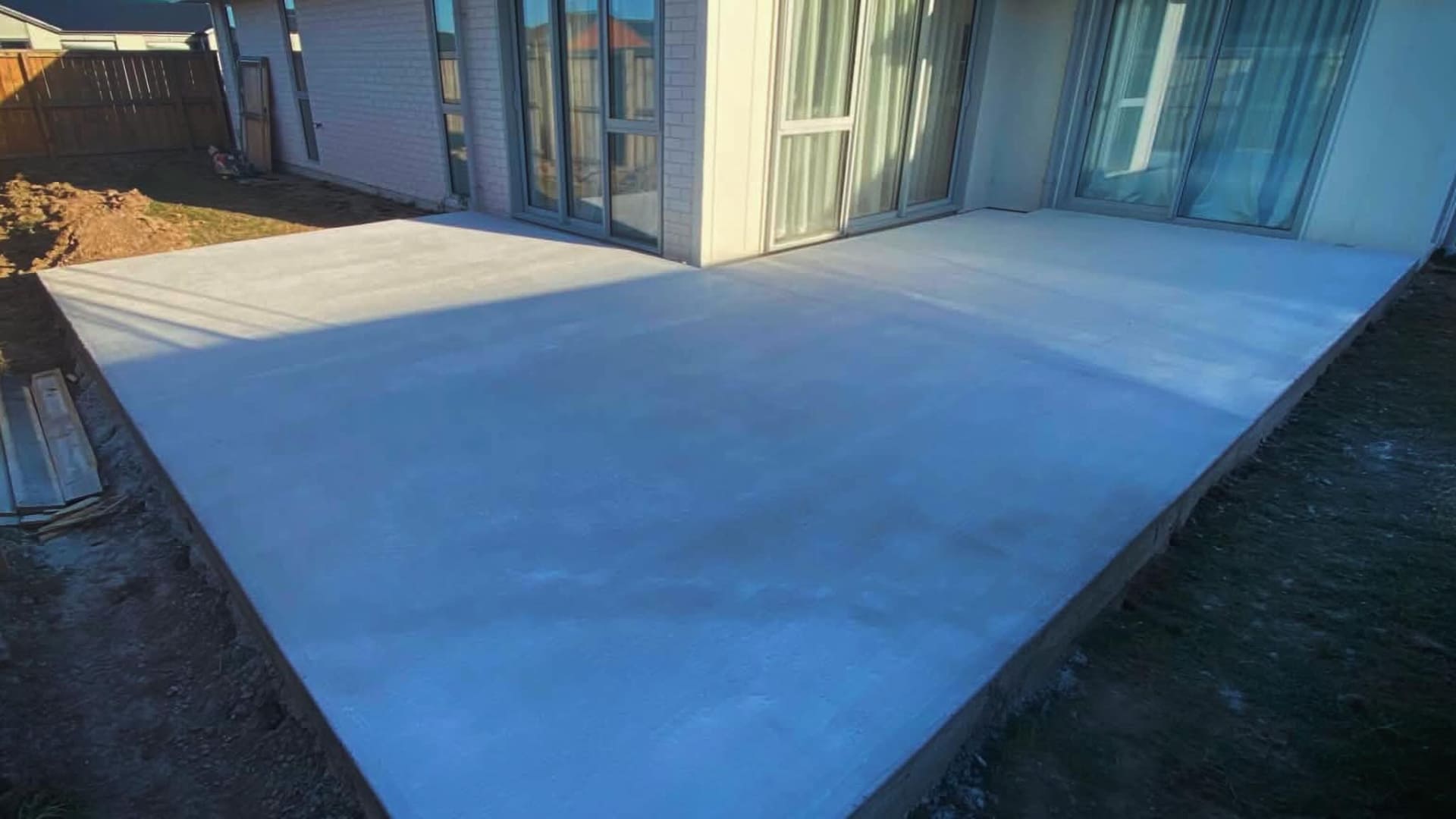 Concrete slab installed for a residential construction project in Christchurch