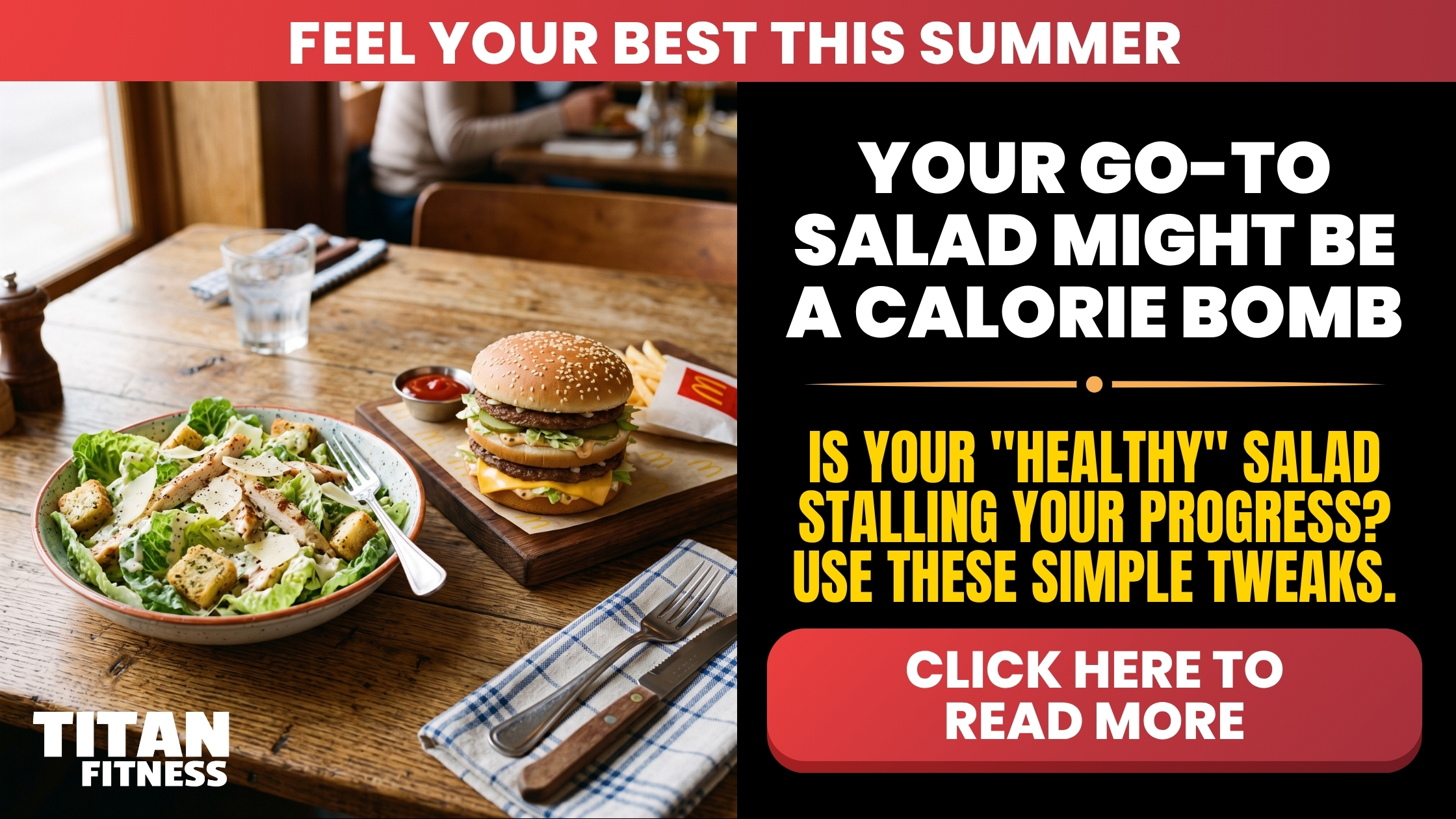 Does your healthy salad have more calories than a Big Mac?