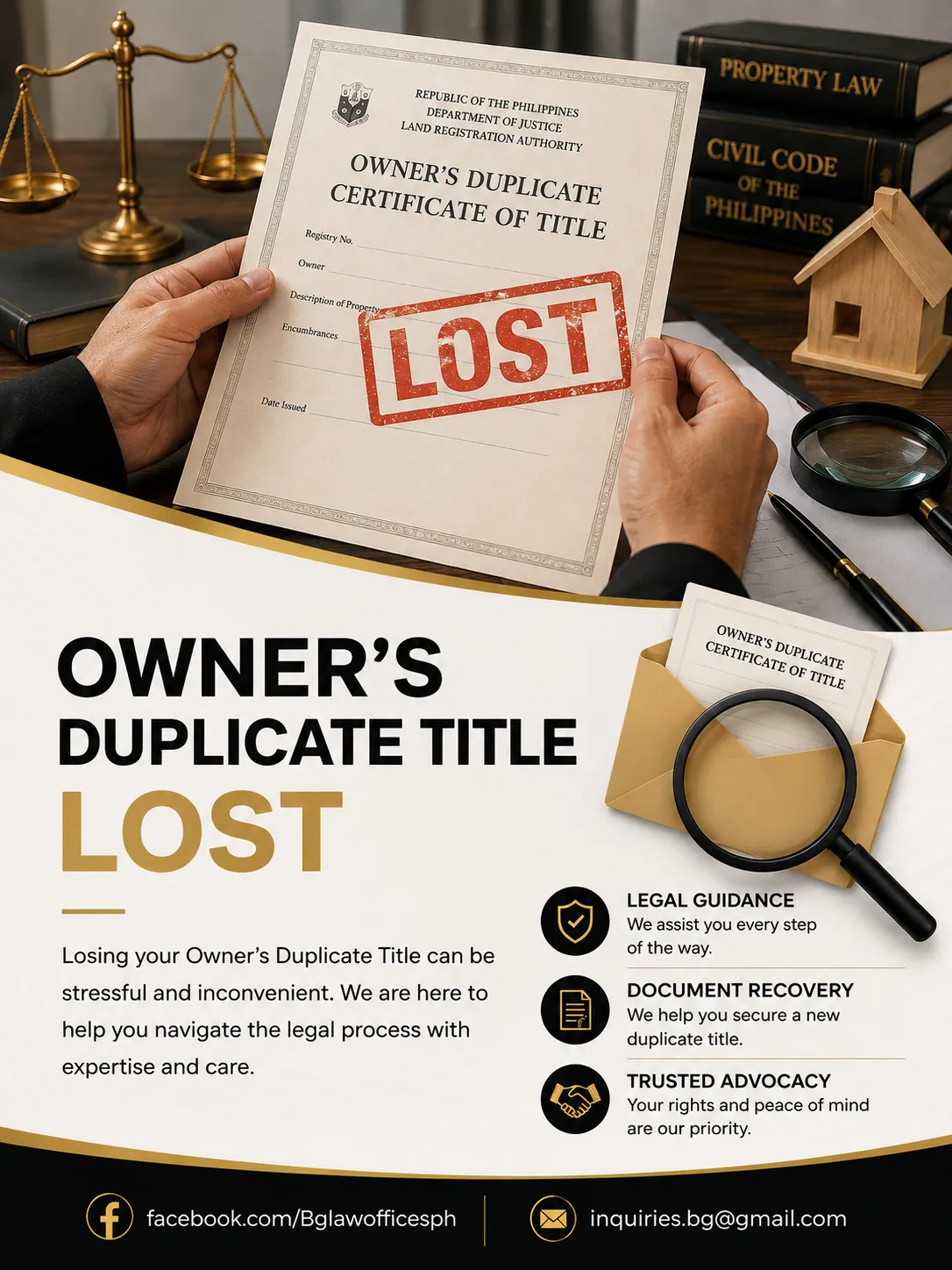 Lost Owner’s Duplicate Certificate of Title – Legal Guidance and Document Recovery