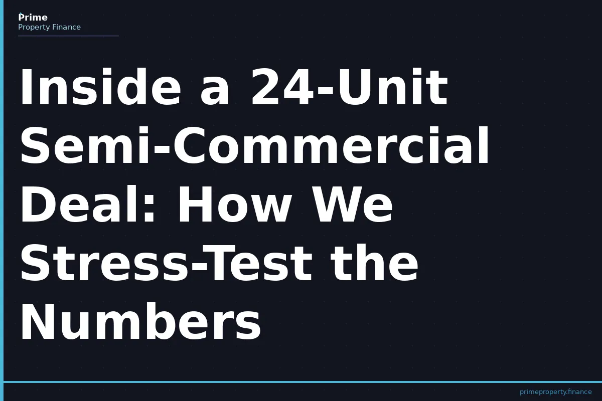 Inside a 24-Unit Semi-Commercial Deal: How We Stress-Test the Numbers