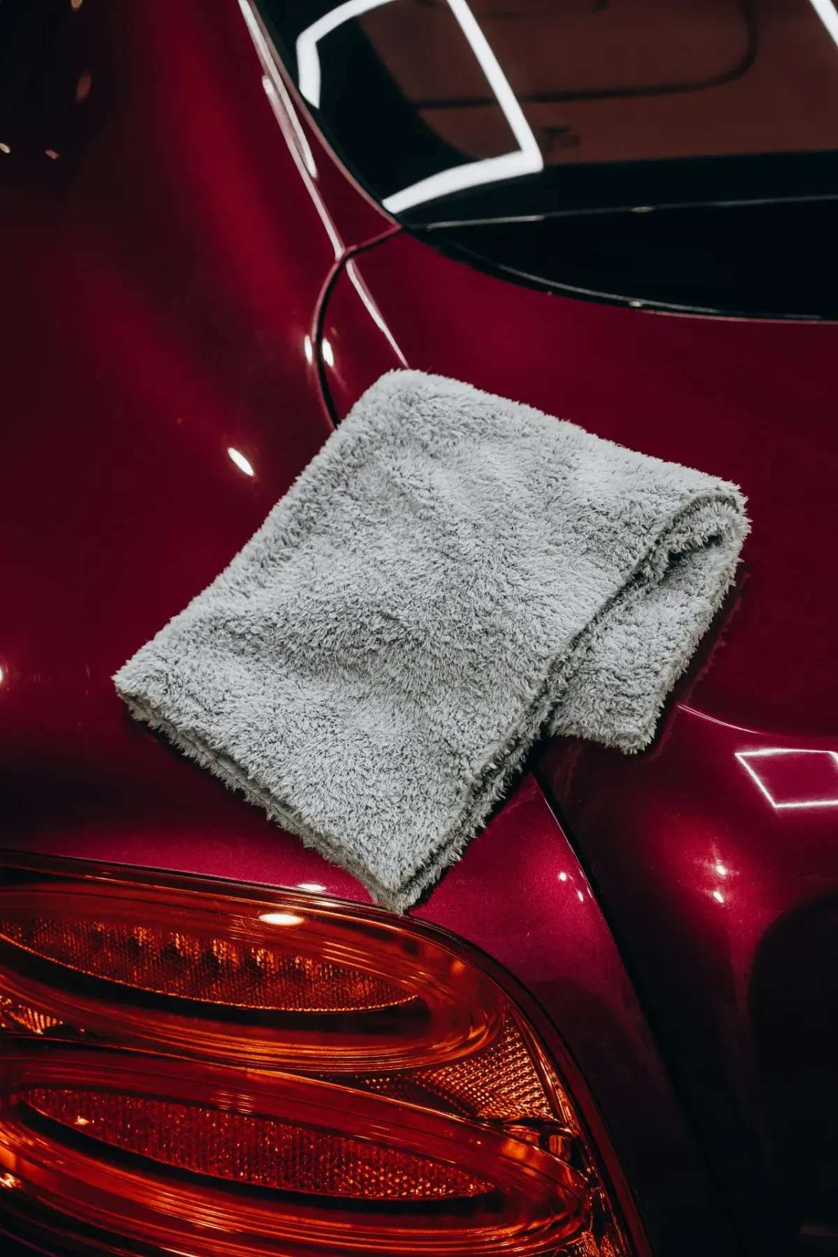 Auto Handtuch auf Lack