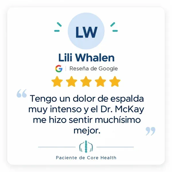El Dr. Brian es excelente trabajo con mi dolor de espalda y cuello gracias Dr. Brian