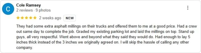 paving company review