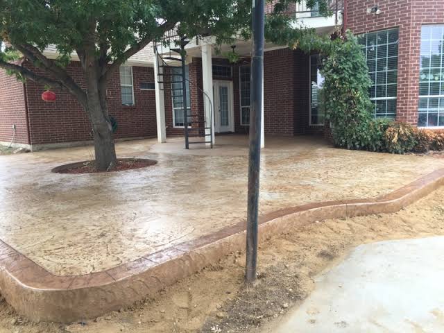 Denton Concrete builds and installs Patio
