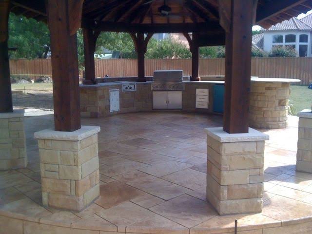 Denton Concrete builds and installs Patio
