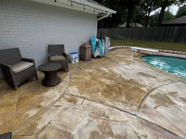 Denton Concrete builds and installs Pool deck