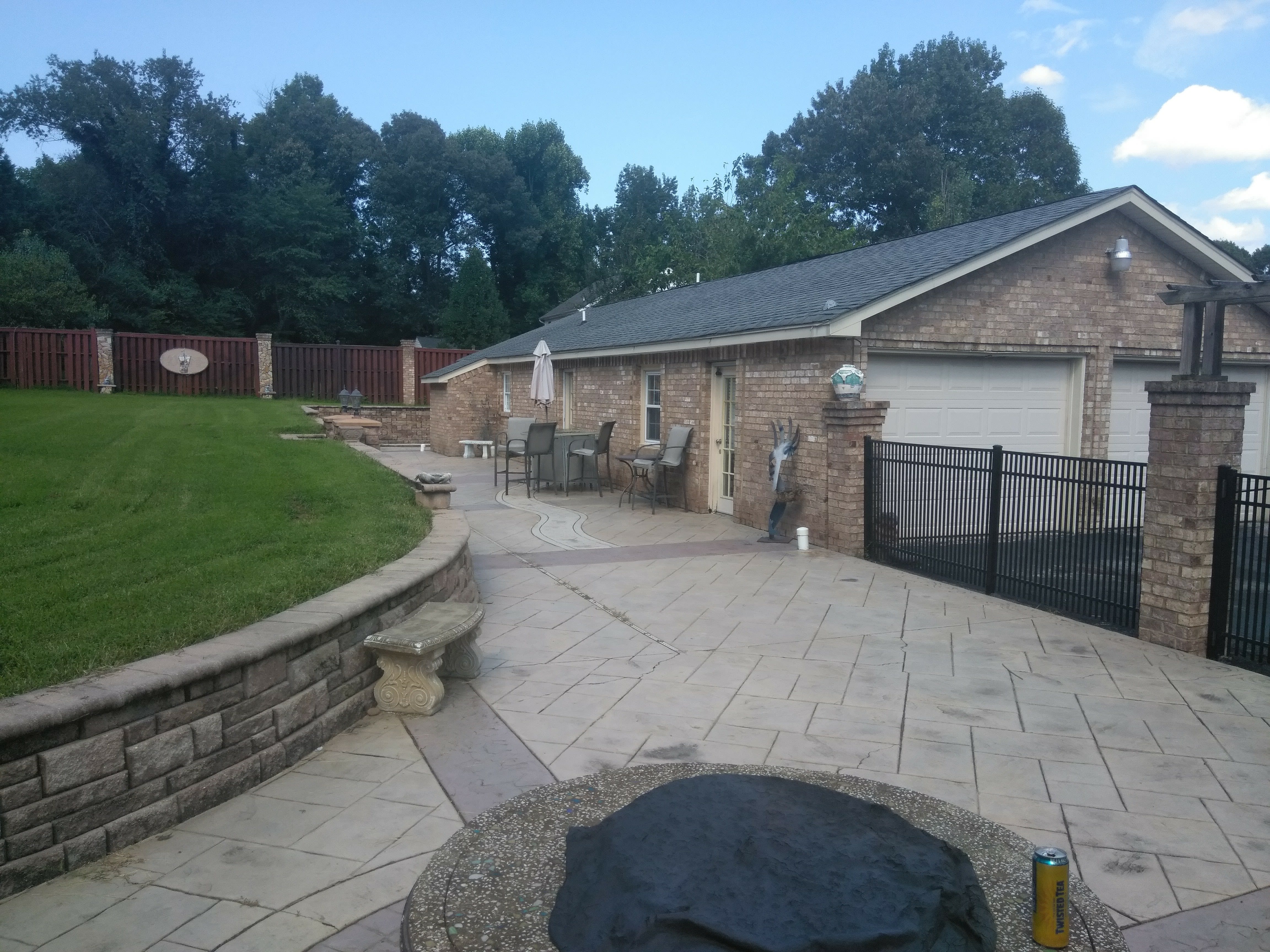 Denton Concrete levels Patio