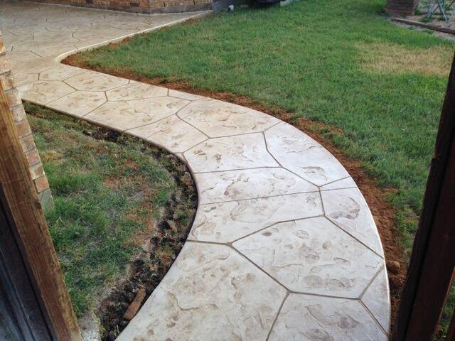 Denton Concrete builds and installs Walkways
