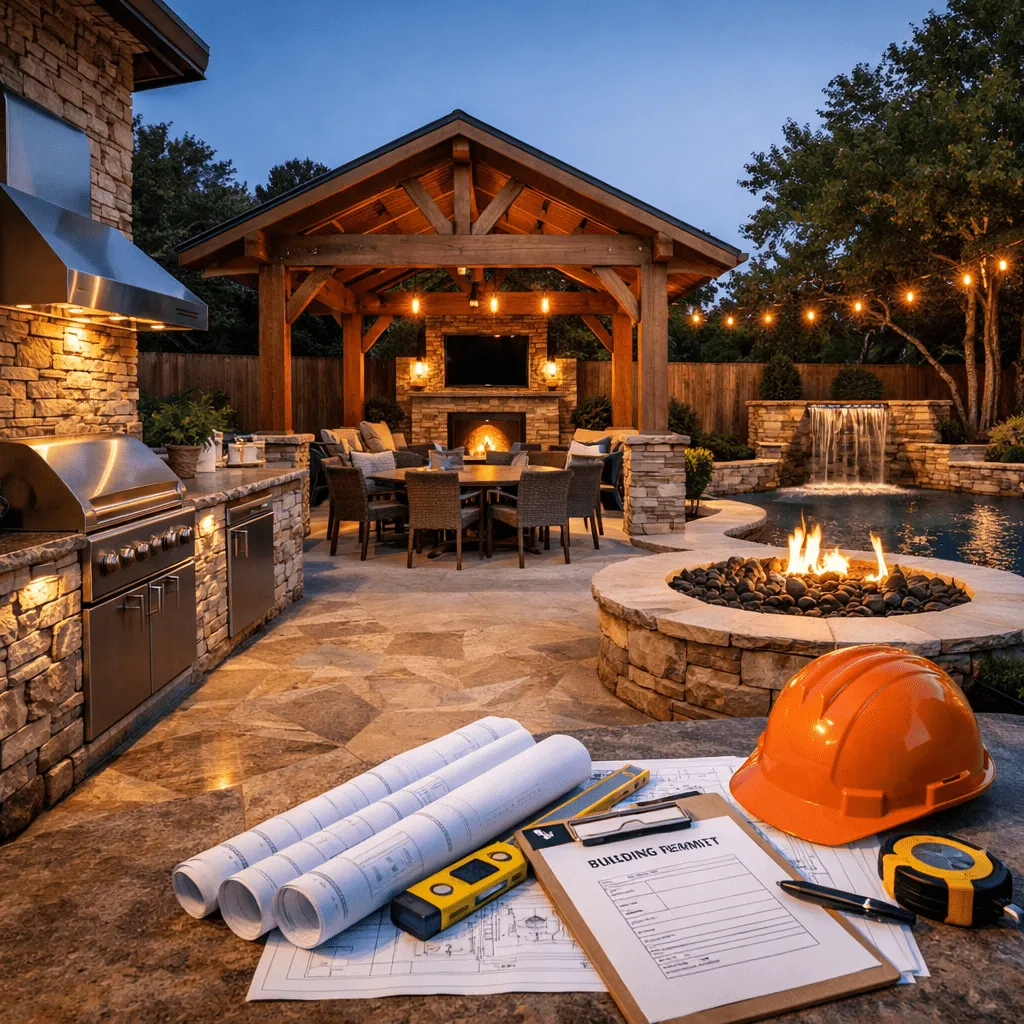 Denton Concrete builds and installs Patio