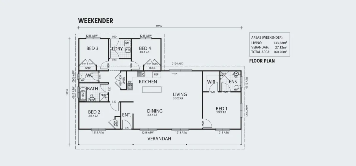 WEEKENDER FLOOR PLAN
